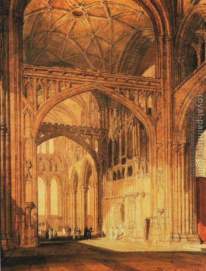 Joseph Mallord William Turner : Interior of Salisbury Cathedral